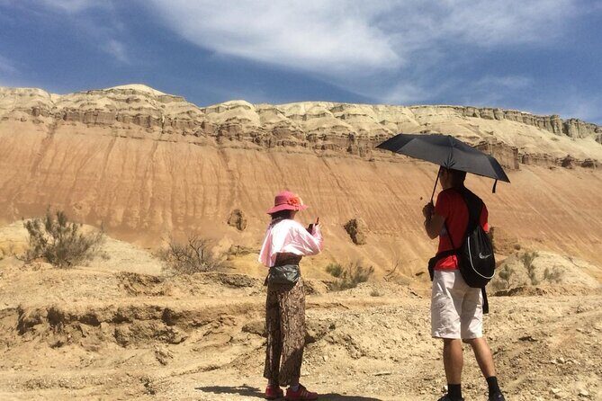 Altyn emel 2 days tour. (Singing dune, AkTau, KattyTau) - Entering Altyn-Emel National Park and the Singing Dune